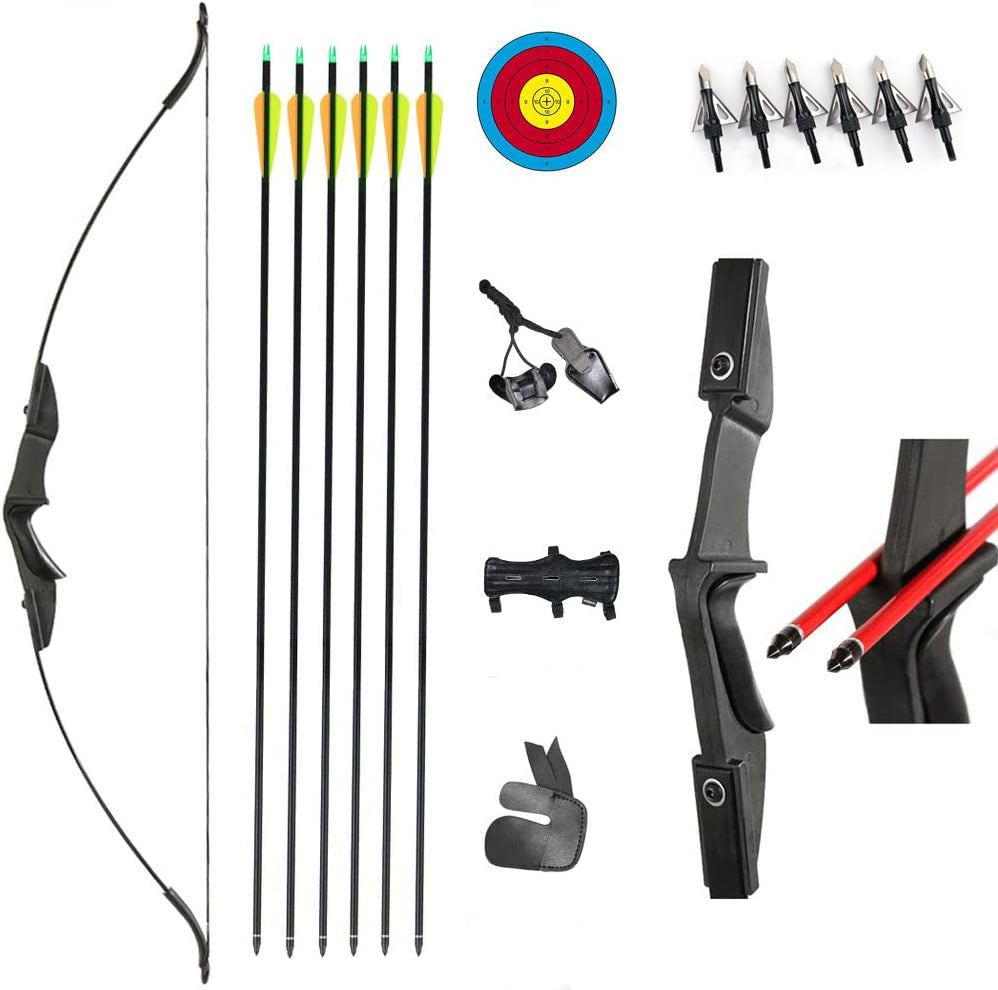 TOPARCHERY Archery 57" Takedown Youth Recurve Bow And